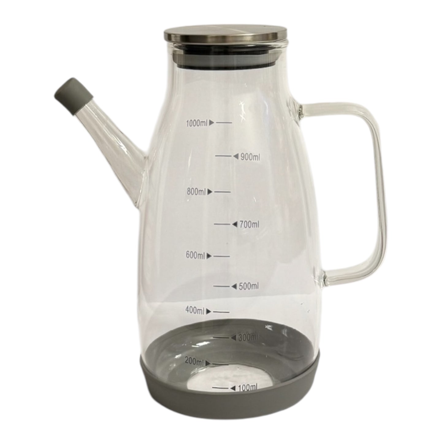 Glasölspender mit Ausgießer & Messskala – 1 Liter