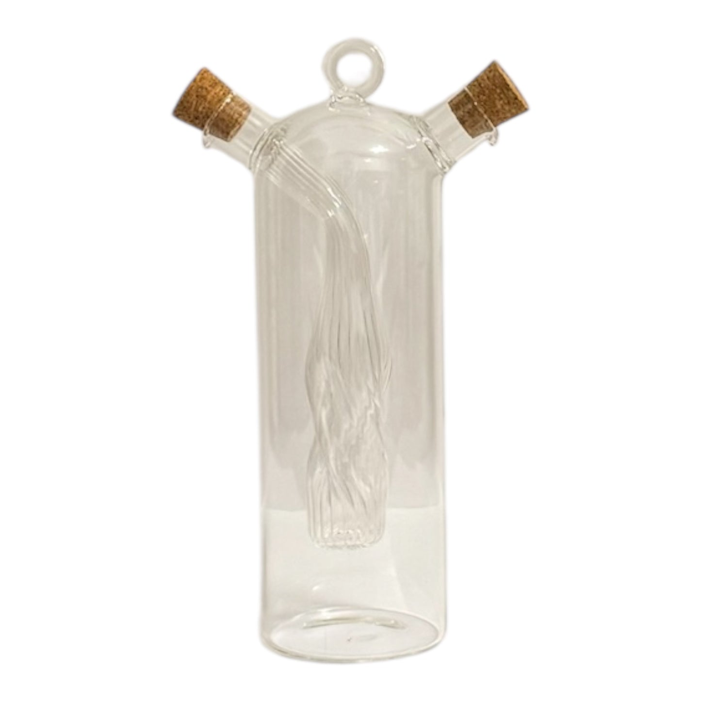 Duo-Glasflasche für Öl & Essig 350 ML– 2-in-1 Design