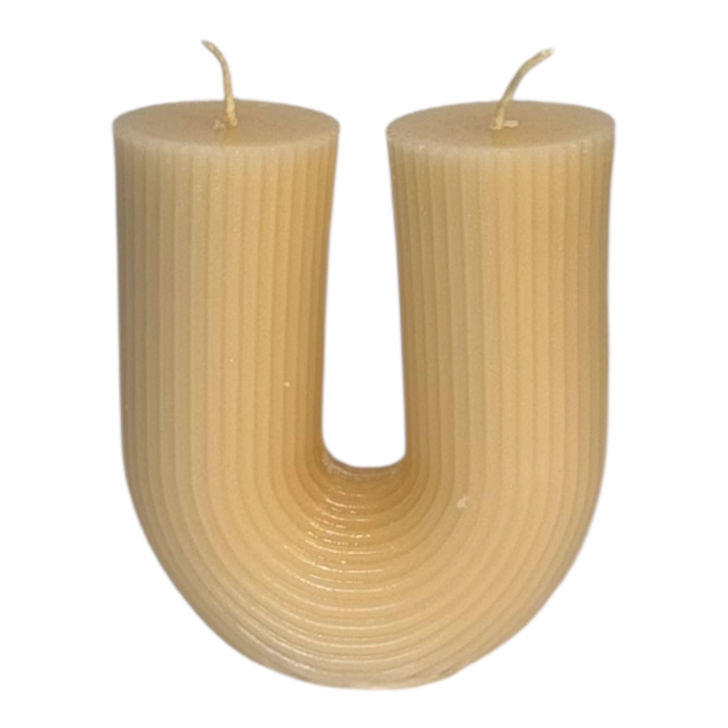 🕯️ Skulpturkerzen-Set „Pure Cream“ – 8-teilig