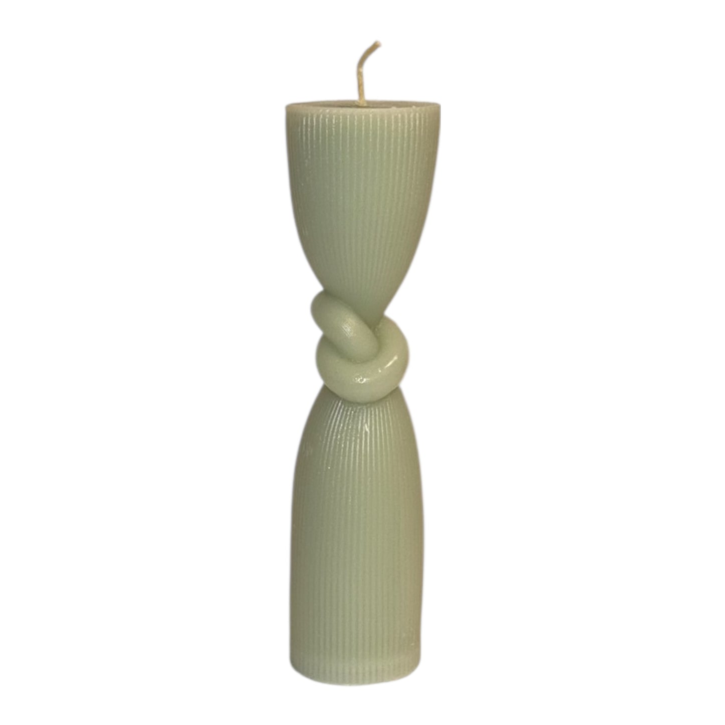 Skulpturkerzen-Set „Olivgrün“ – 8 handgemachte Designkerzen