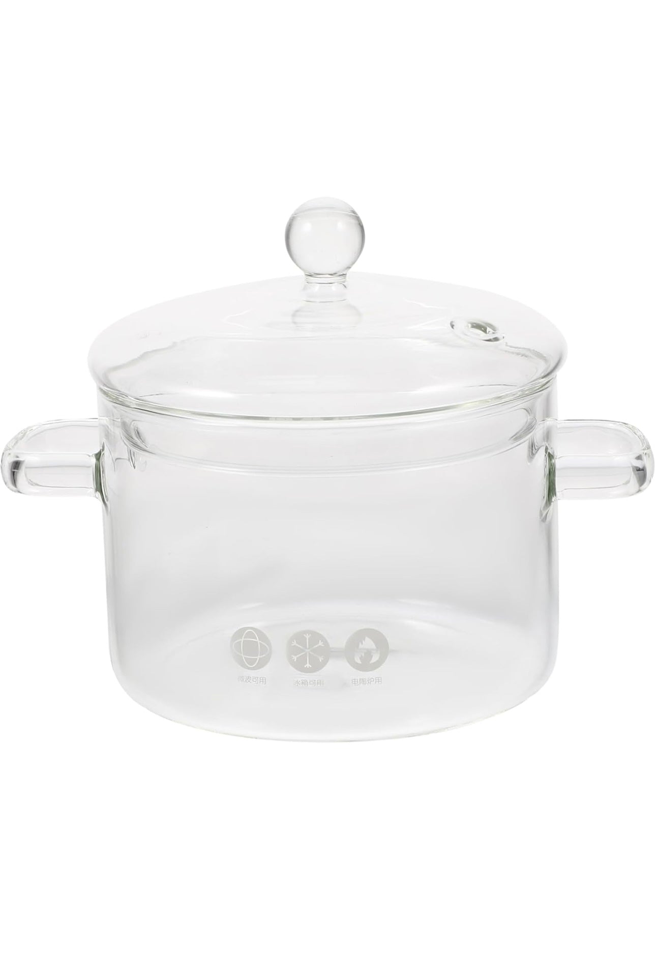 Glaskochtopf mit Deckel – 1,5 L | Ø 15 cm