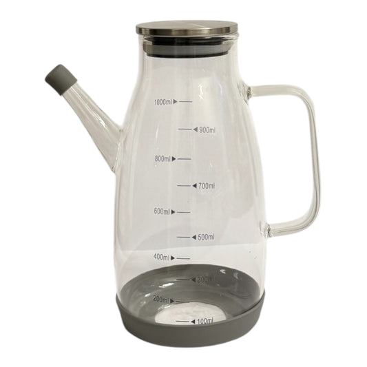 Glasölspender mit Ausgießer & Messskala – 1 Liter