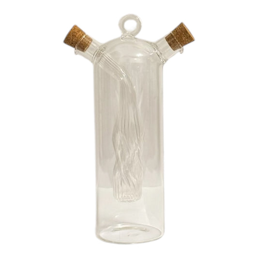 Duo-Glasflasche für Öl & Essig 350 ML– 2-in-1 Design