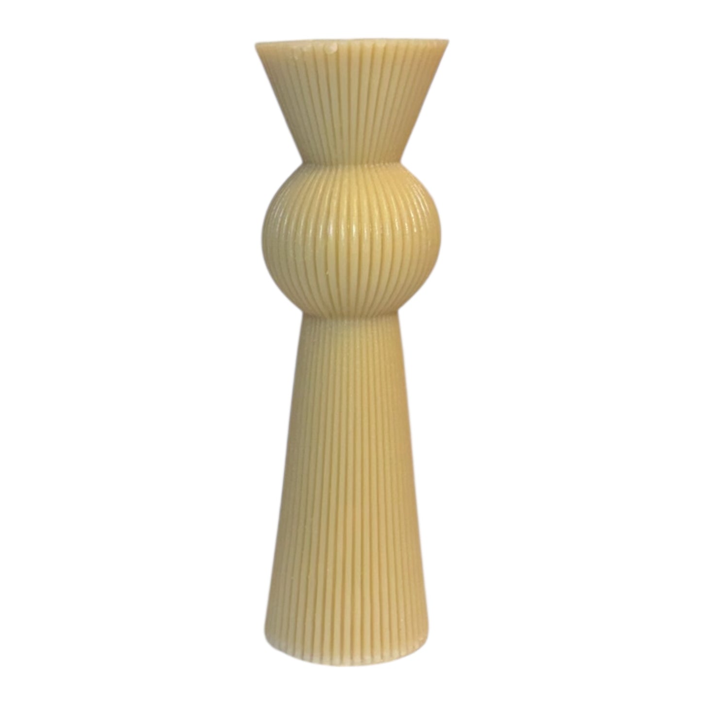 🕯️ Skulpturkerzen-Set „Pure Cream“ – 8-teilig