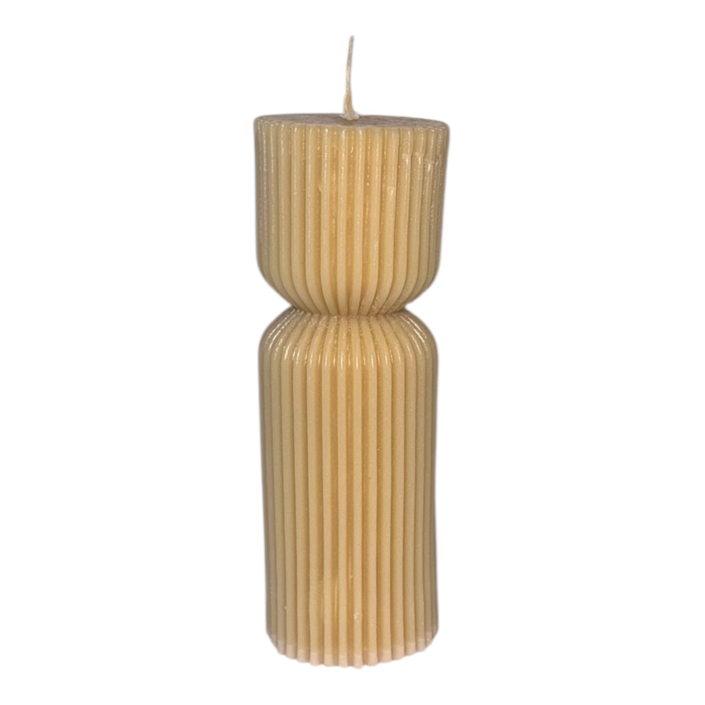 🕯️ Skulpturkerzen-Set „Pure Cream“ – 8-teilig