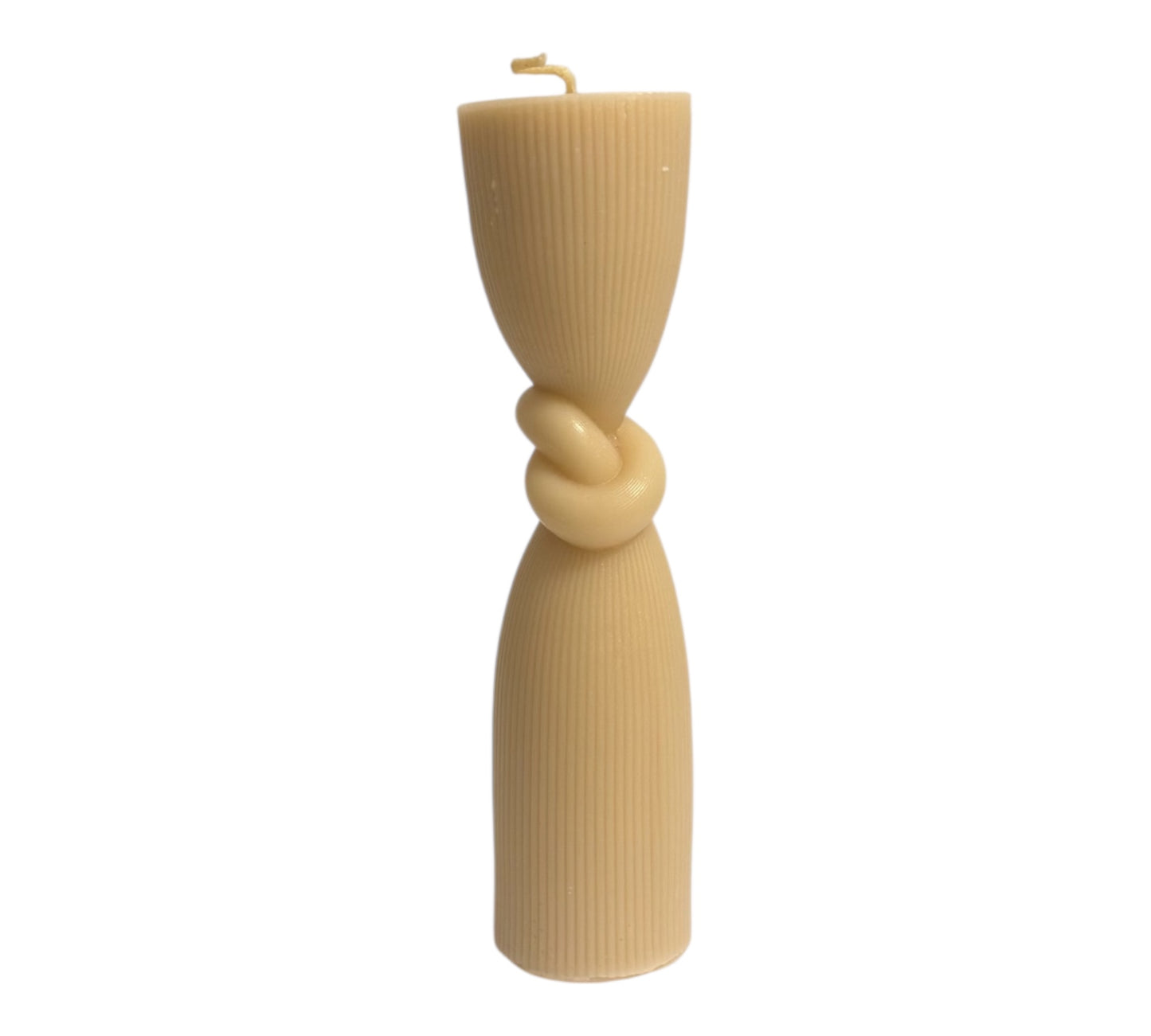 🕯️ Skulpturkerzen-Set „Pure Cream“ – 8-teilig